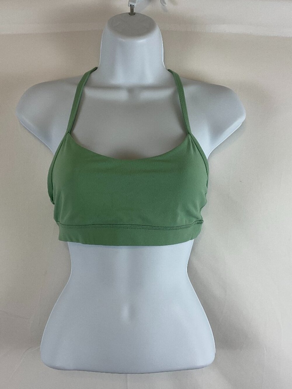 Lululemon Flow Y Nulu Light Support Sports Bra 6 Light Green Racerback